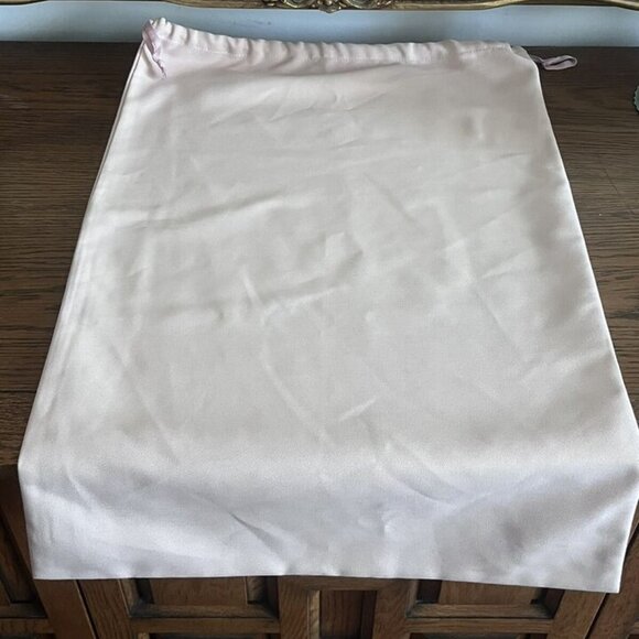 Stuart Weitzman Blush Pink Drawstring Shoe Boot Dust Bag 25.5" x 17" - Picture 3 of 6